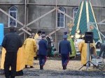 В селе Ивановка в церкви была установка куполов